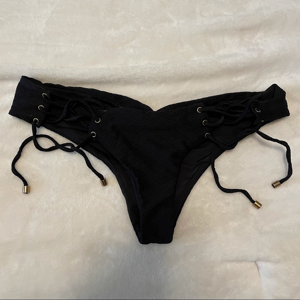 Blue Life black bikini bottoms